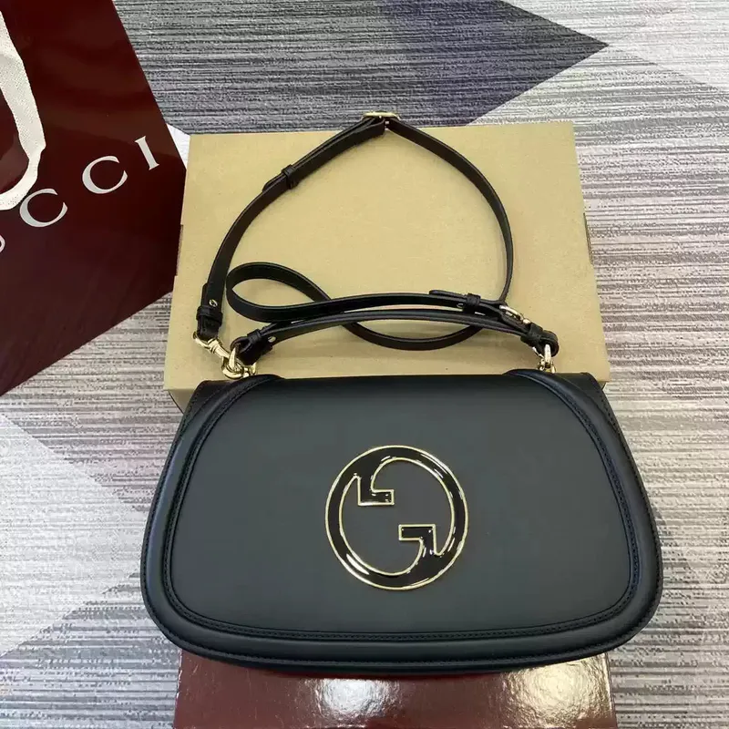 Gucci 815719 Gucci Blondie Medium taška s horní rukojetí černá
