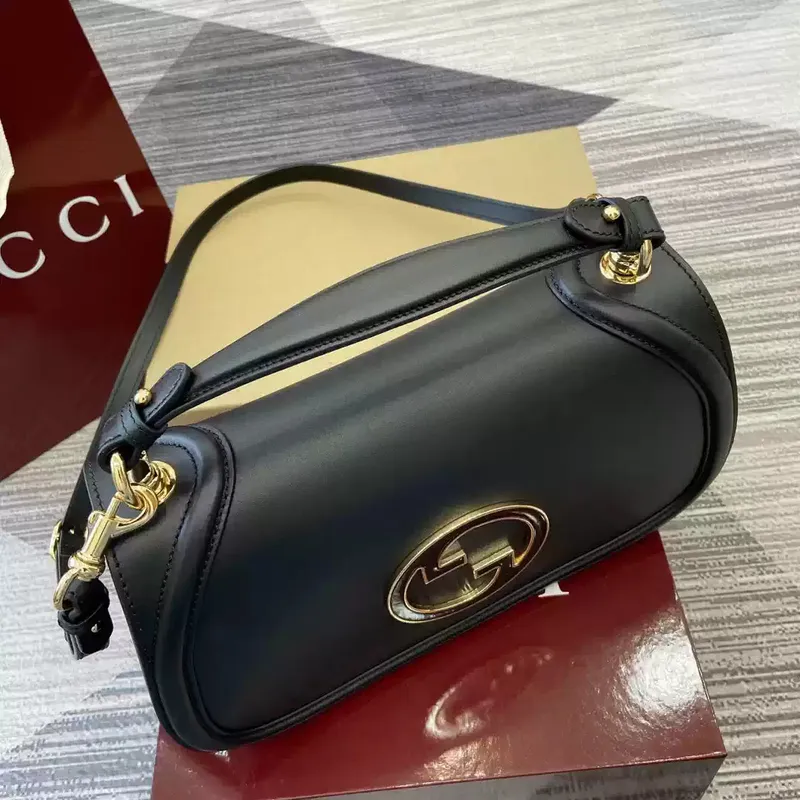 Gucci 815719 Gucci Blondie Medium taška s horní rukojetí černá