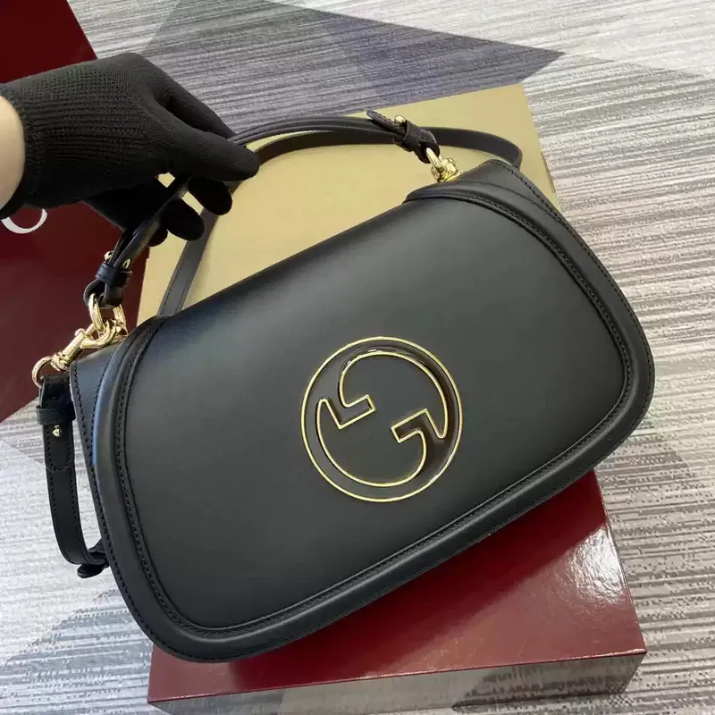 Gucci 815719 Gucci Blondie Medium taška s horní rukojetí černá