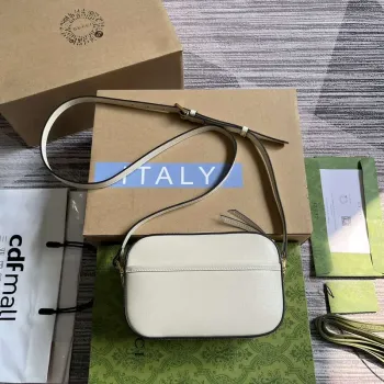 Gucci Horsebit 1955 mini ramenní taška 760196 Bílá