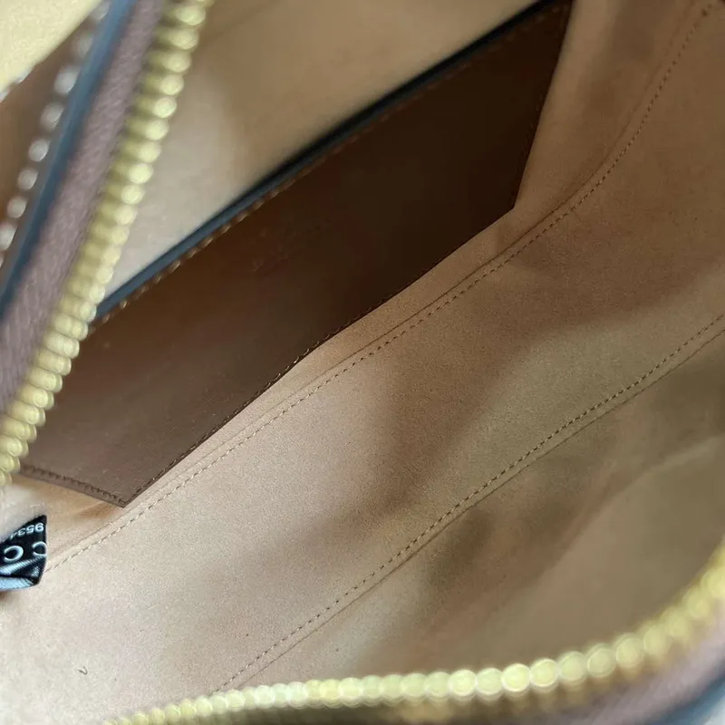 Gucci Horsebit 1955 mini ramenní taška 760196 Hnědá & Béžová