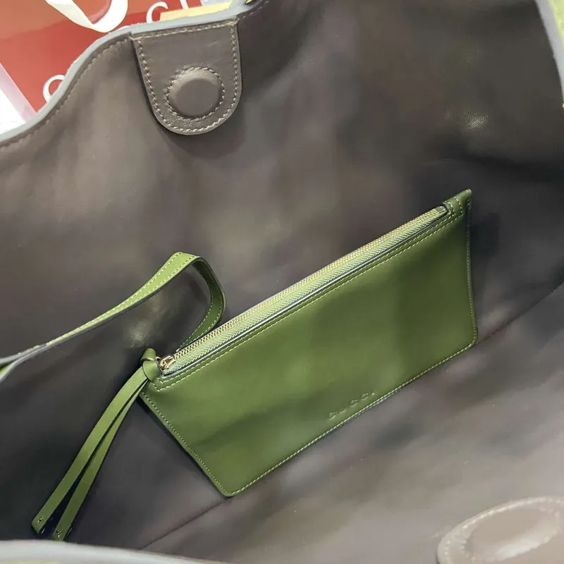 Gucci 815924 Gucci B Střední Kabelka přes Rameno Zelená