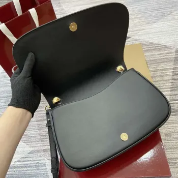 Gucci 815716 Gucci Blondie Medium taška s horním držadlem Černá& Béžová bavlněná lněná plátno