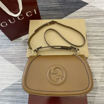 Gucci 815716 Gucci Blondie Medium taška s horním uchem Hnědá