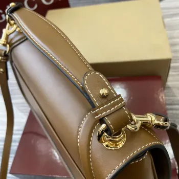 Gucci 815716 Gucci Blondie Medium taška s horním uchem Hnědá