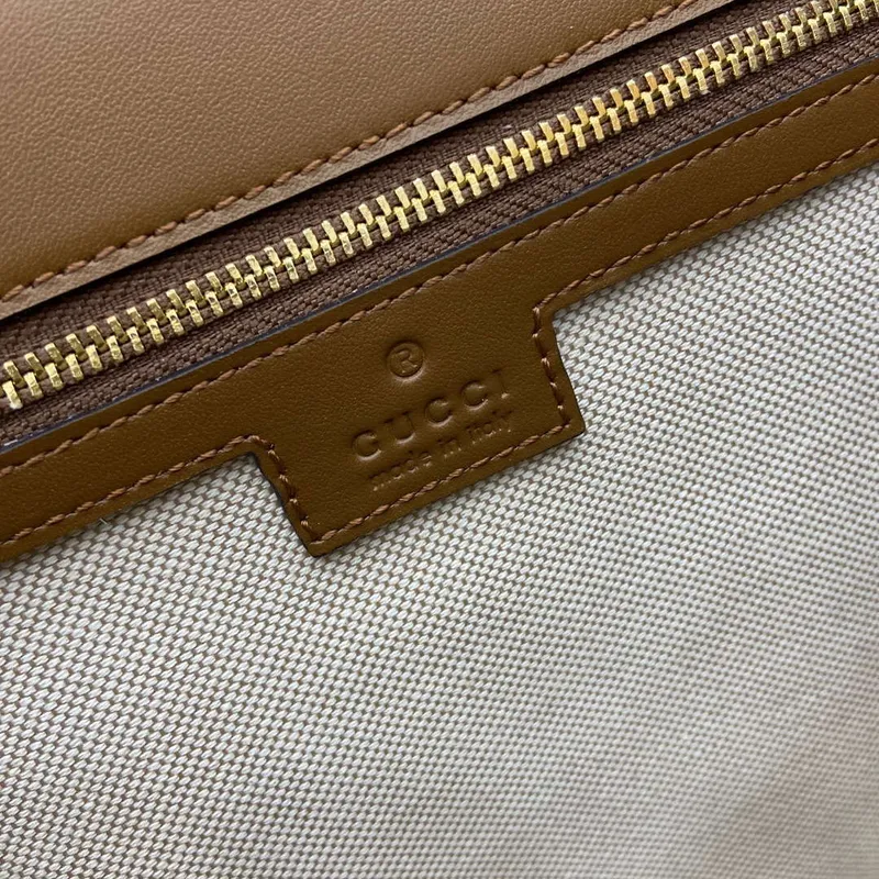 Gucci 815716 Gucci Blondie Medium taška s horním uchem Hnědá