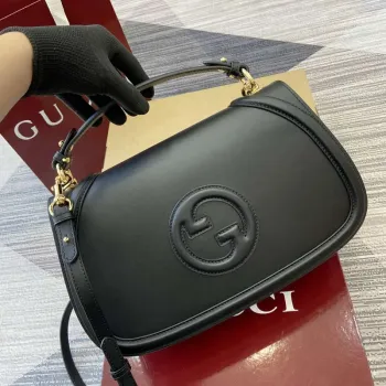 Gucci 815716 Gucci Blondie Medium taška s horním držadlem černá
