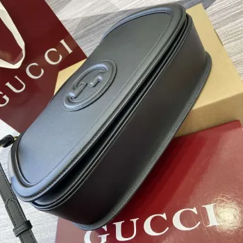Gucci 815716 Gucci Blondie Medium taška s horním držadlem černá