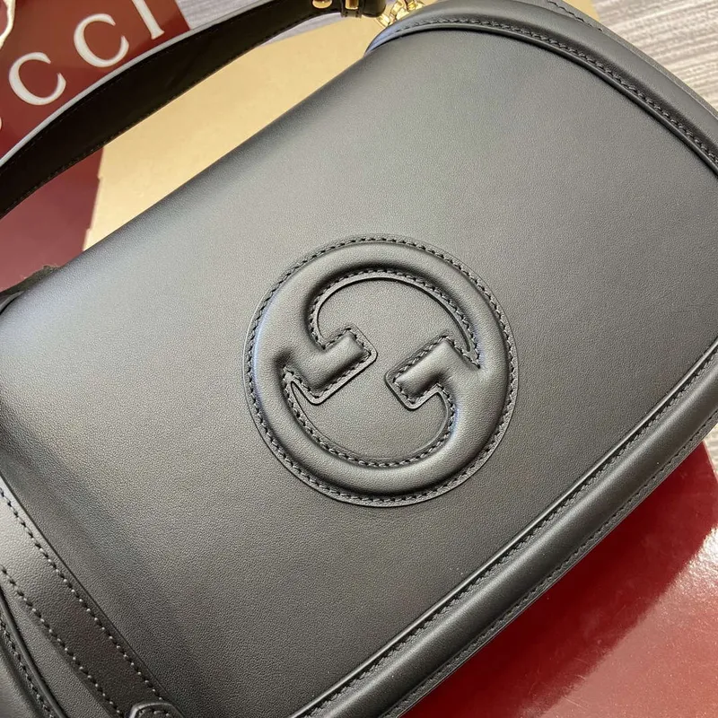 Gucci 815716 Gucci Blondie Medium taška s horním držadlem černá