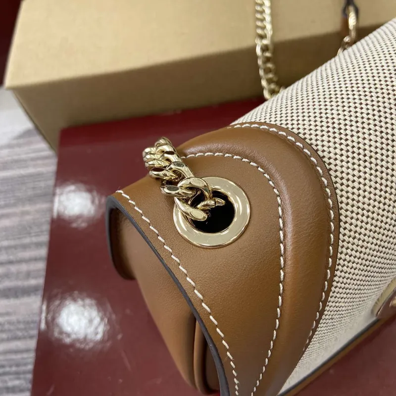 Gucci 815711 Gucci Blondie mini ramenní taška Hnědá & Béžová