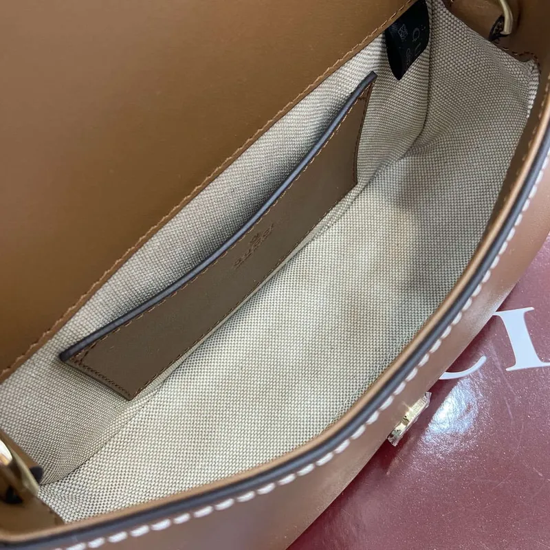 Gucci 815711 Gucci Blondie mini ramenní taška Hnědá & Béžová