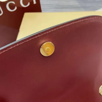 Gucci 815711 Gucci Blondie mini ramenní taška vínově červená