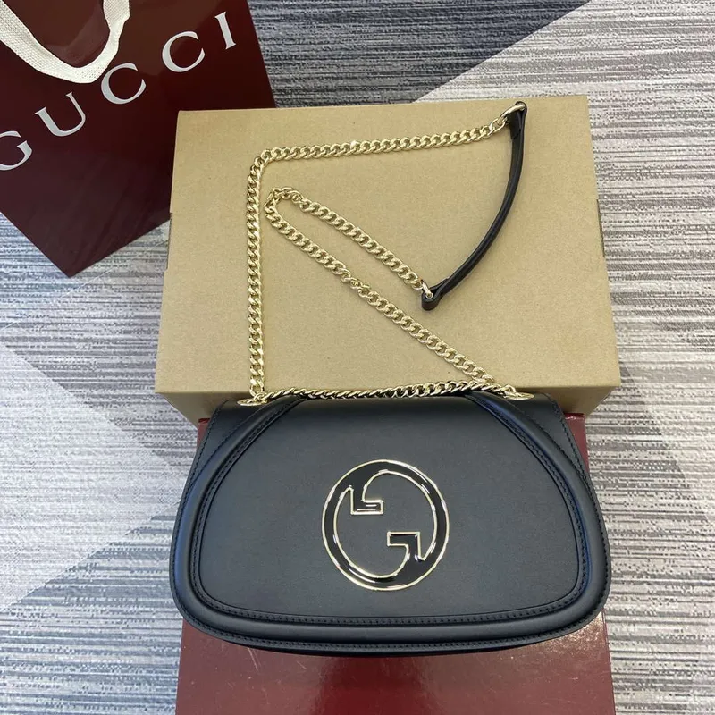 Gucci 815715 Gucci Blondie malá kabelka přes rameno Černá