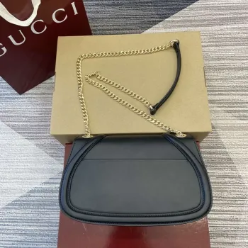 Gucci 815715 Gucci Blondie malá kabelka přes rameno Černá