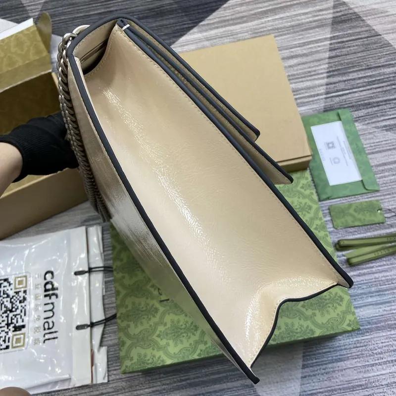 Gucci 795003 Dionysus velká kabelka přes rameno Světle šedá