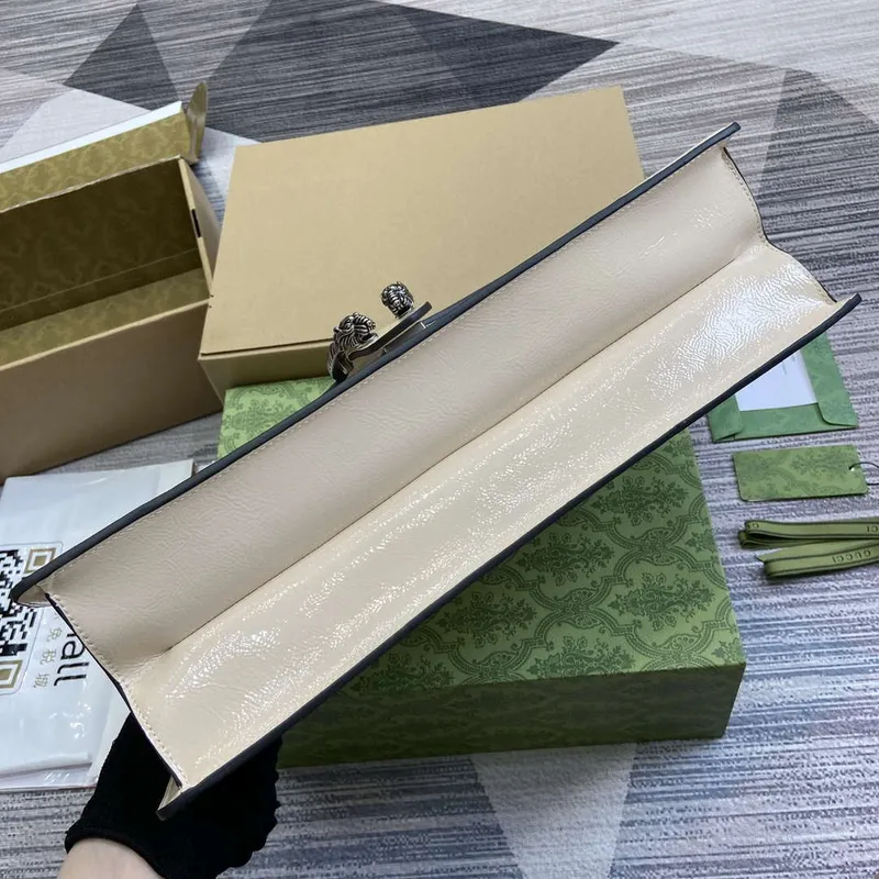 Gucci 795003 Dionysus velká kabelka přes rameno Světle šedá