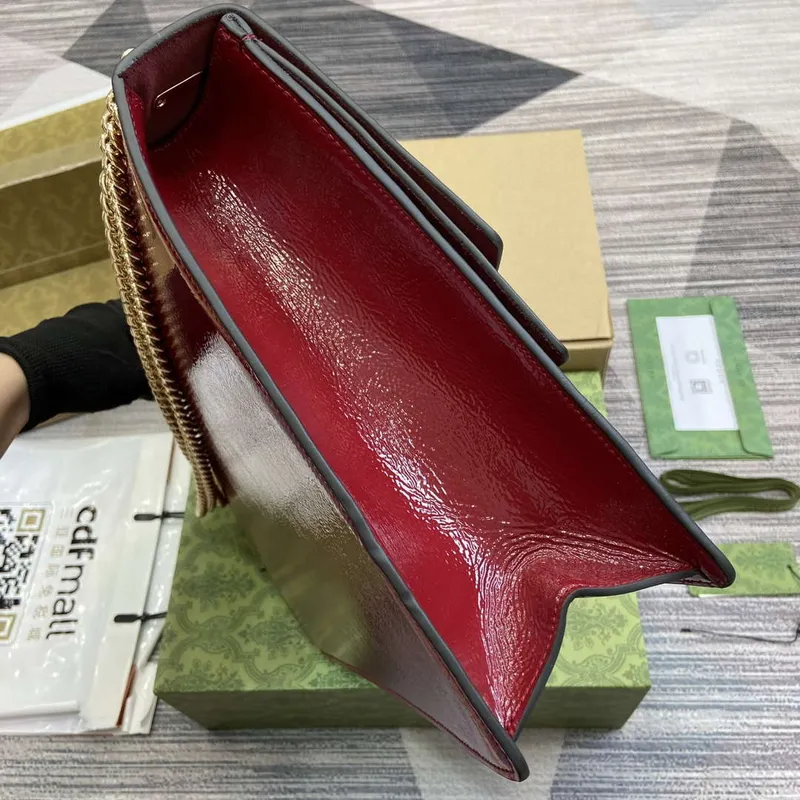 Gucci 795003 Dionysus velká kabelka přes rameno vínově červená