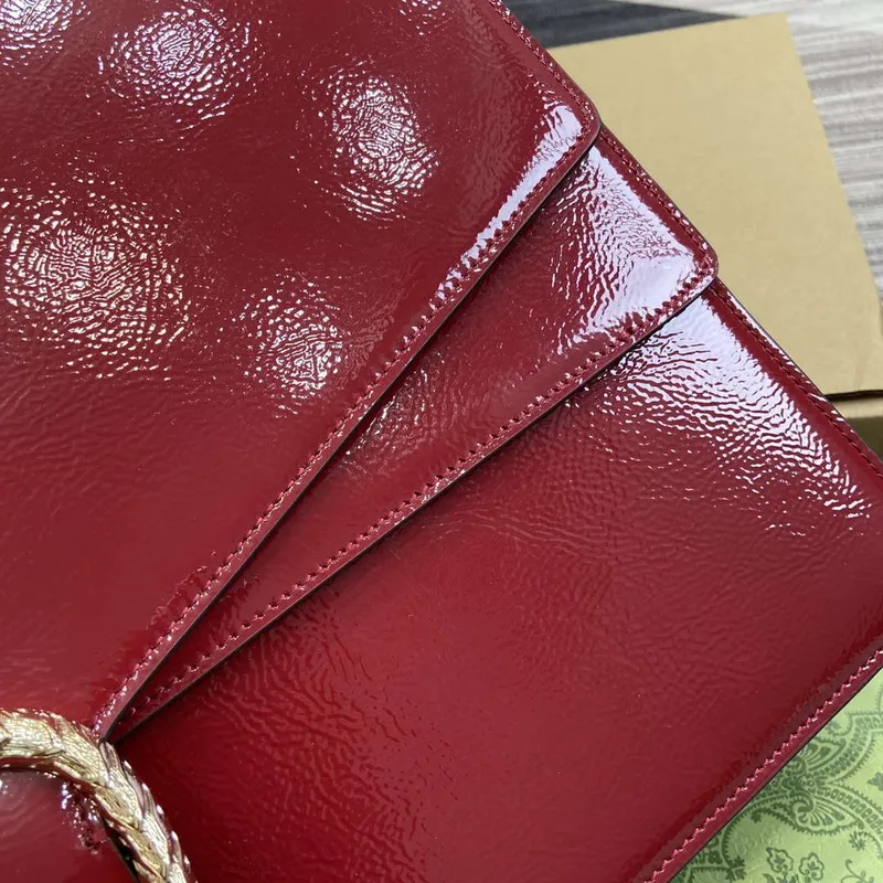 Gucci 795003 Dionysus velká kabelka přes rameno vínově červená