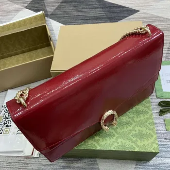 Gucci 795003 Dionysus velká kabelka přes rameno vínově červená