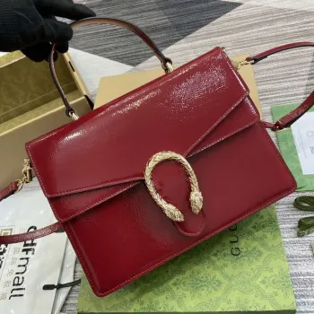 Gucci 795007 Dionysus střední kabelka s horním uchem vínově červená