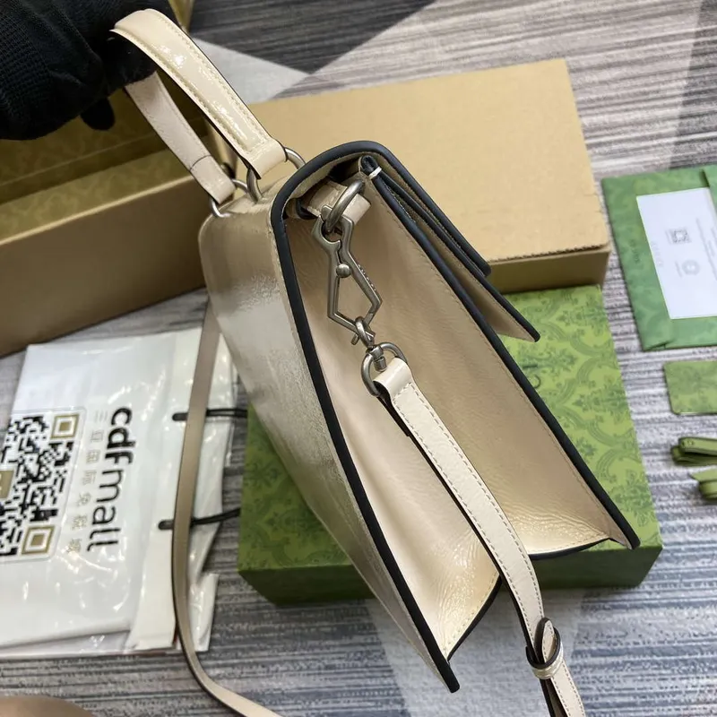 Gucci 795007 Dionysus střední kabelka s horním uchem Světle šedá