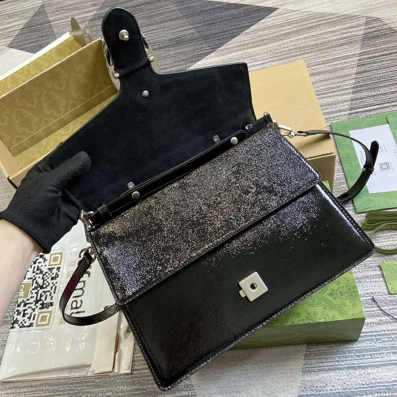 Gucci 795007 Dionysus střední kabelka s horním uchem černá