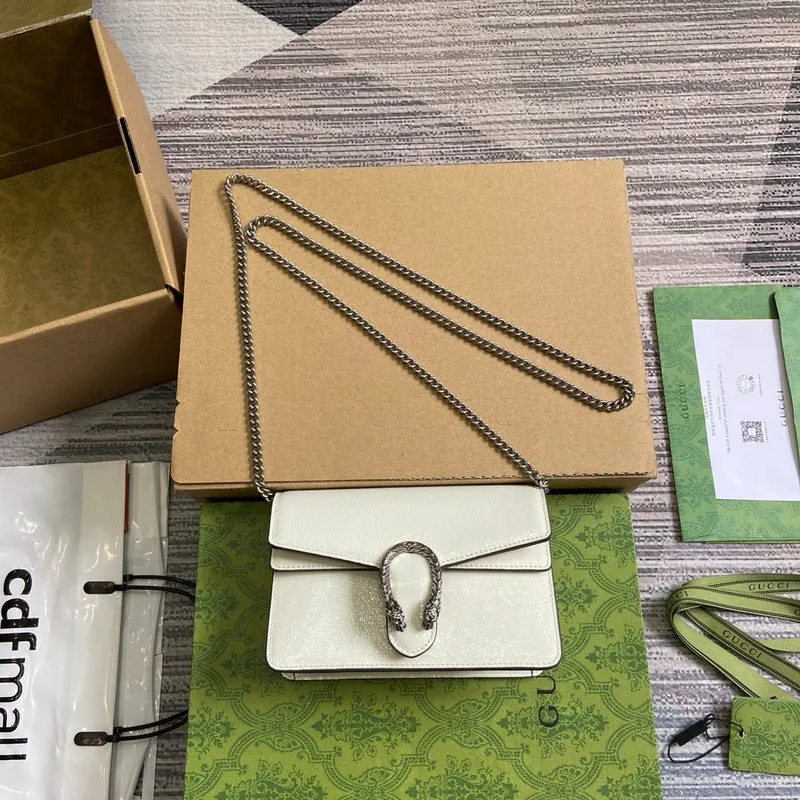 Gucci 795368 Dionysus super mini taška Světle šedá