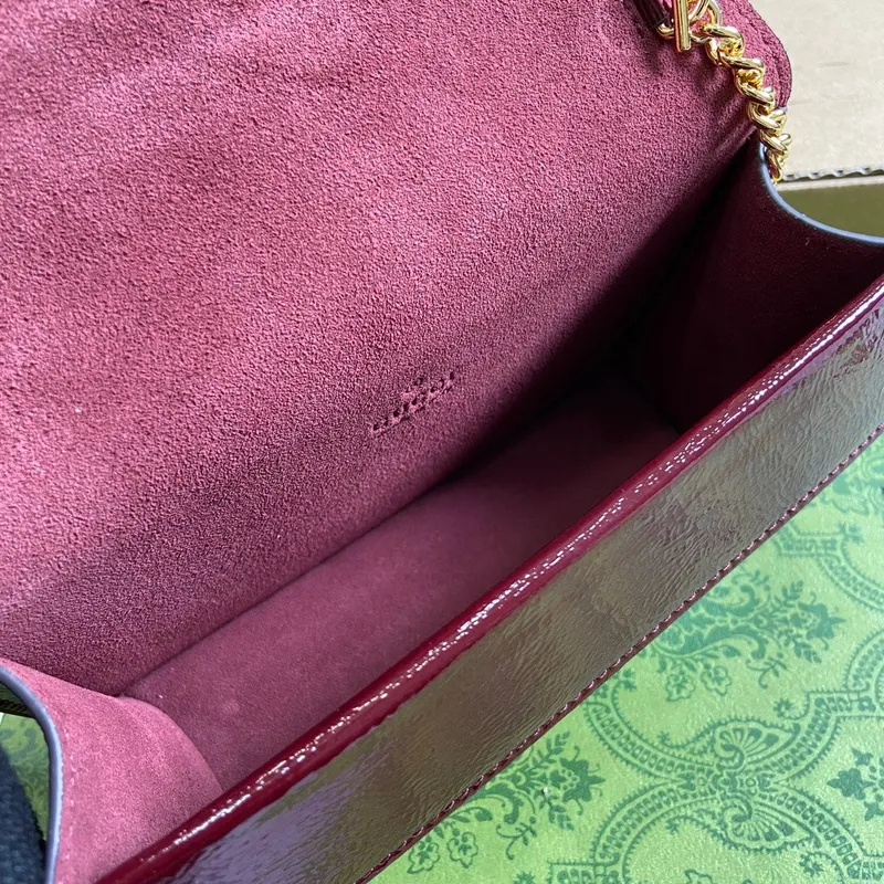 Gucci 7953680AAA86207 Dionysus super mini taška vínově červená