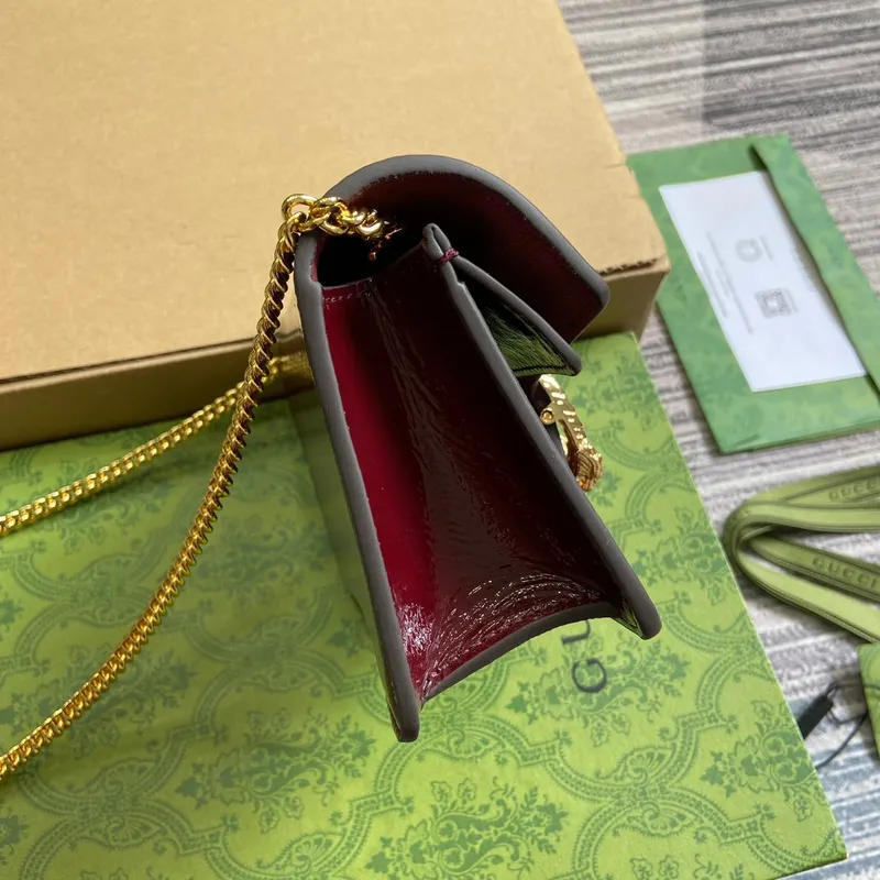 Gucci 7953680AAA86207 Dionysus super mini taška vínově červená