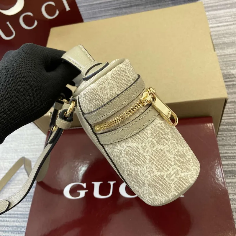 Gucci 816357 Ophidia Super Mini Kabelka přes rameno Ovesná