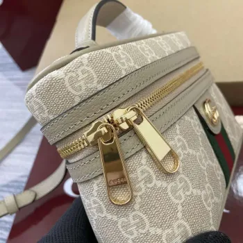 Gucci 816357 Ophidia Super Mini Kabelka přes rameno Ovesná
