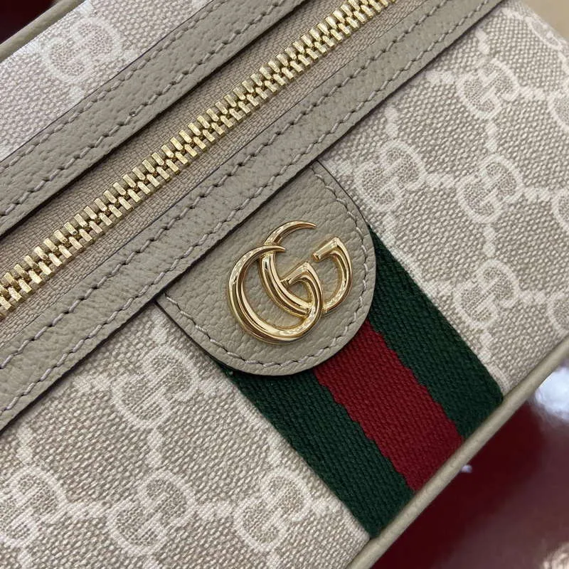 Gucci 816357 Ophidia Super Mini Kabelka přes rameno Ovesná
