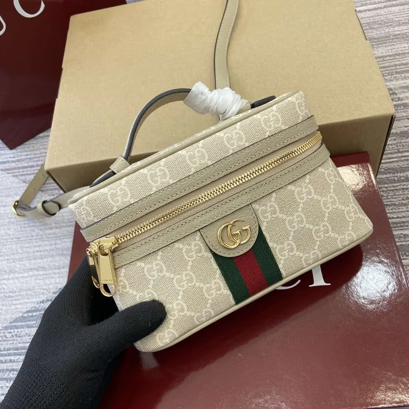 Gucci 816357 Ophidia Super Mini Kabelka přes rameno Ovesná