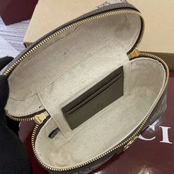 Gucci 816357 Ophidia Super Mini Kabelka přes rameno Hnědá