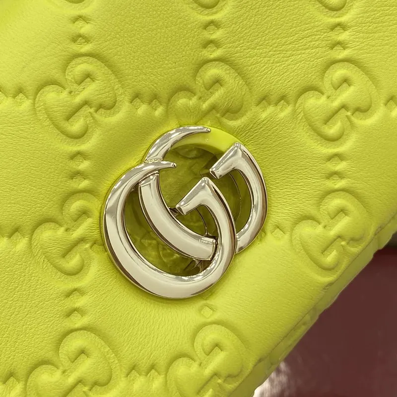 Gucci 806017 GG Milano Mini Top Handle Bag smaragdově zelená GG nadýchaná kůže