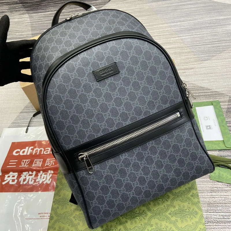 Gucci 771158 GG Supreme plátěný batoh černý