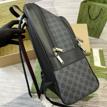 Gucci 792123 GG Supreme plátěný batoh černý