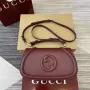 Gucci 815714 Gucci Blondie Malá Taška s Krátkým Uchem Vínově Červená