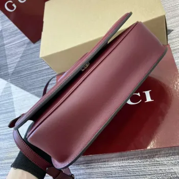 Gucci 815714 Gucci Blondie Malá Taška s Krátkým Uchem Vínově Červená