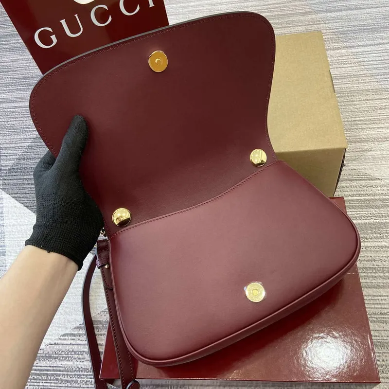 Gucci 815714 Gucci Blondie Malá Taška s Krátkým Uchem Vínově Červená