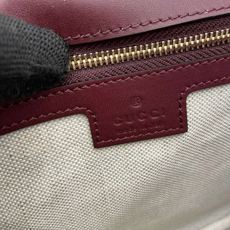 Gucci 815714 Gucci Blondie Malá Taška s Krátkým Uchem Vínově Červená