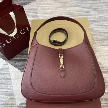 Gucci 813650 Jackie Velká Kabelka Přes Rameno Červená