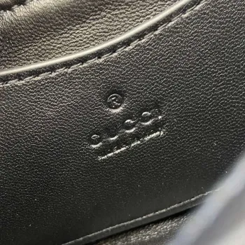 Gucci 806017 GG Milano Mini Top Handle Bag Černá nadýchaná kůže