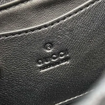 Gucci 806017 GG Milano Mini Top Handle Bag Černá GG nadýchaná kůže