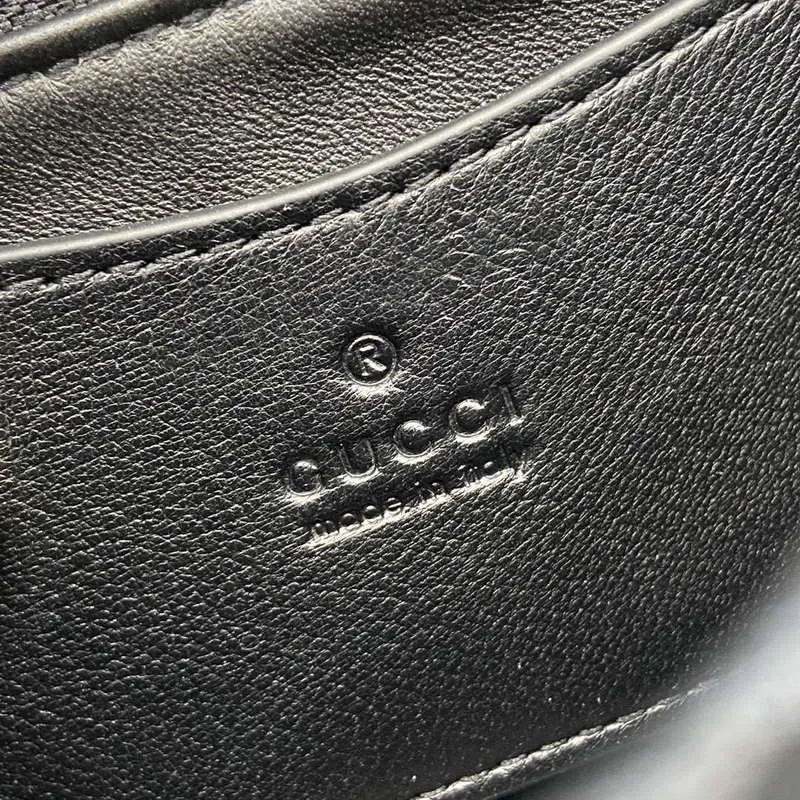 Gucci 806017 GG Milano Mini Top Handle Bag Černá GG nadýchaná kůže