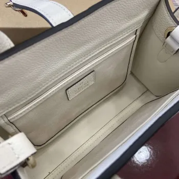 Gucci 795349 Malá taška přes rameno s uzávěrem na háček slonová kost