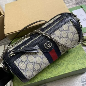 Gucci 795194 Ophidia Malá Kabelka Přes Rameno Modrá