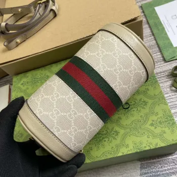 Gucci 795208 Ophidia Mini Ramenní Taška Ovesná