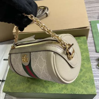 Gucci 795208 Ophidia Mini Ramenní Taška Ovesná