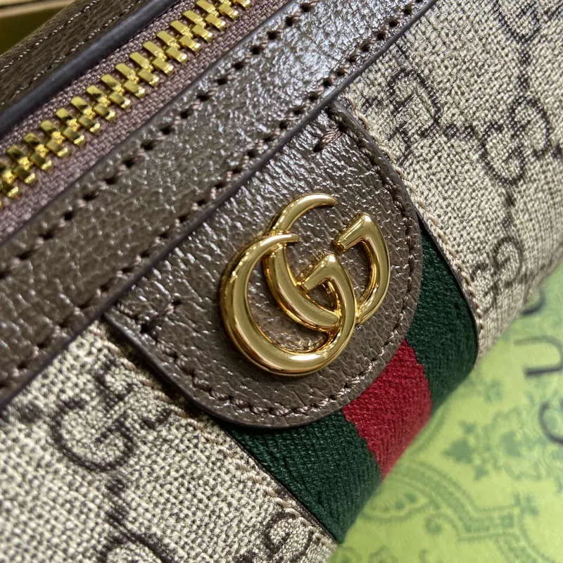 Gucci 795208 Ophidia Mini Ramenní Taška Hnědá
